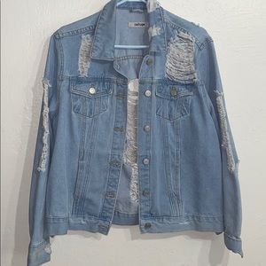 Distressed Jean Jacket